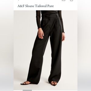 Abercrombie A&F Sloane Tailored Pant in black (size 28)